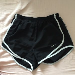 Nike Black and White Track Shorts